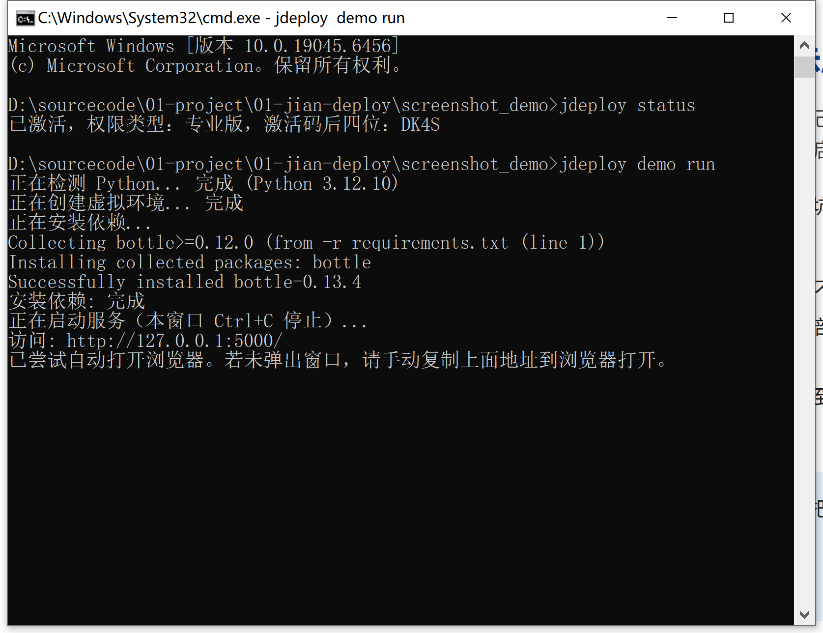 CLI 工具 Demo 运行